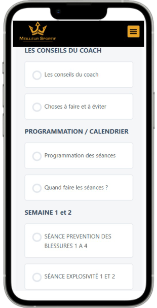 programmation séance physique foot