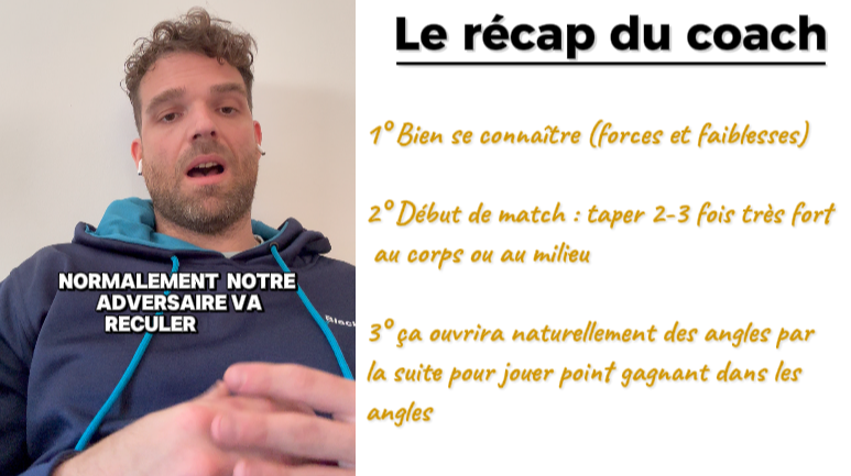 exemple face cam tactique padel